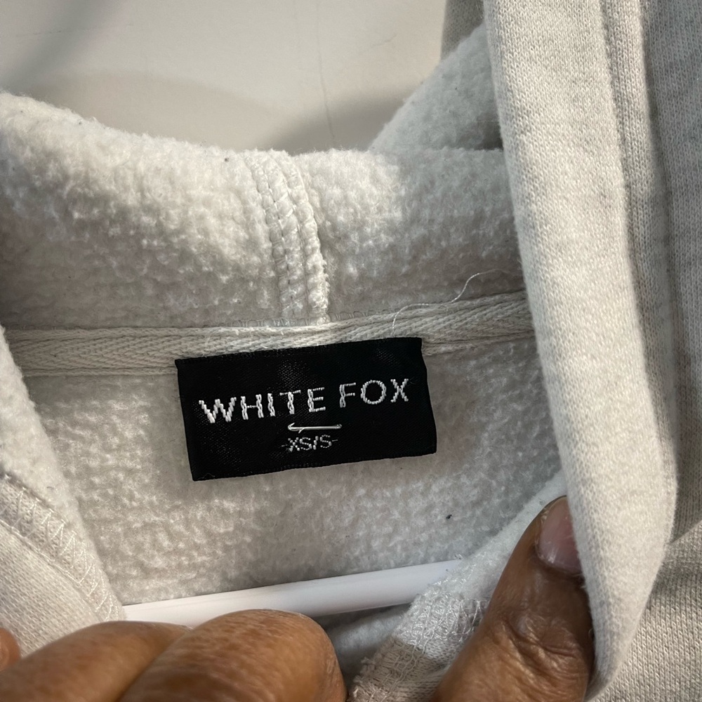White Fox Boutique Cream Pullover Hoodie - Picture 3 of 9